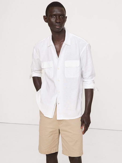 Banana Republic Relaxed-Fit Linen Resort Shirt — photo 1