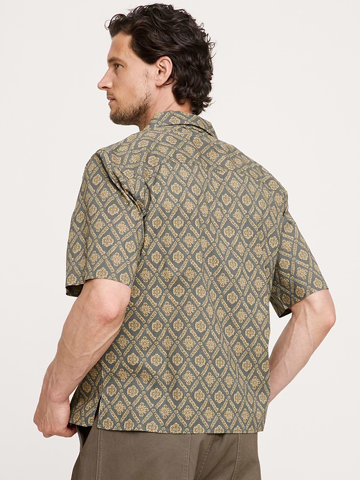 Banana Republic Relaxed-Fit Cotton Poplin Resort Shirt — photo 3