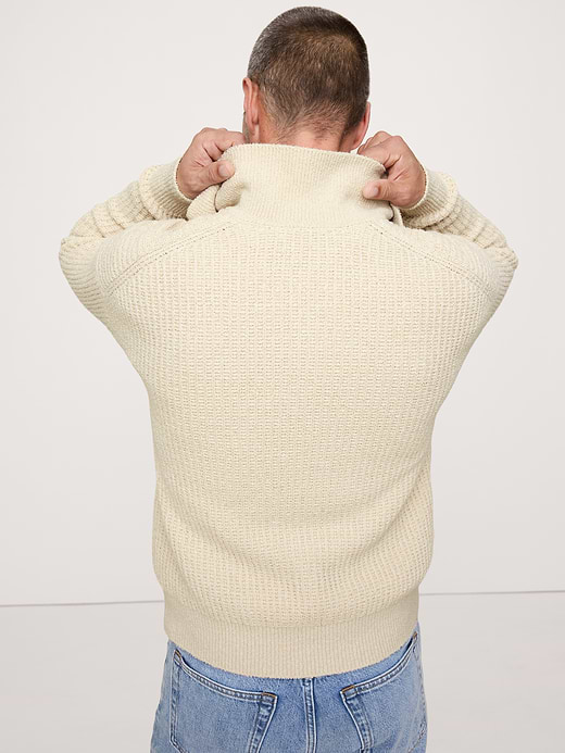 Banana Republic Chunky Cotton-Blend Sweater Polo — photo 3