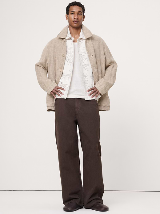 Banana Republic Floral Knit Button-Down Shirt — photo 4