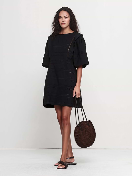 Banana Republic Tencel™-Linen Eyelet Mini Dress — photo 5