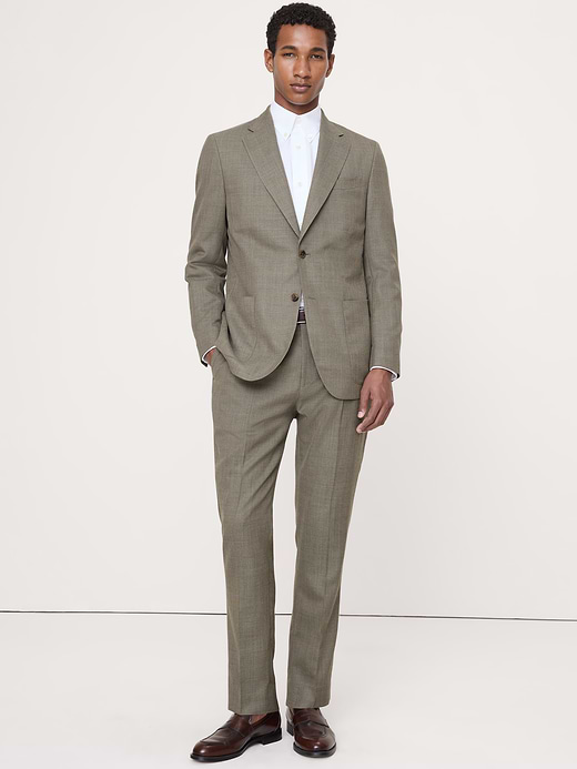 Banana Republic Tailored Slim-Fit Italian Wool Ventile Suit Pant — photo 6