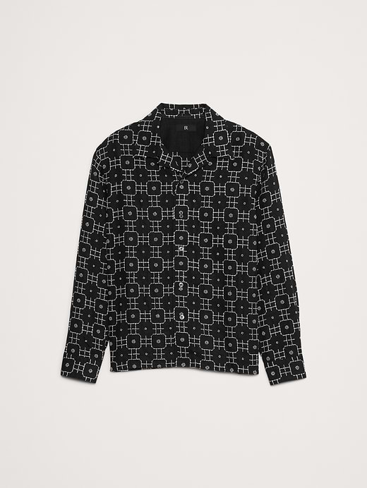 Banana Republic Standard-Fit Embroidered Linen Resort Shirt — photo 5