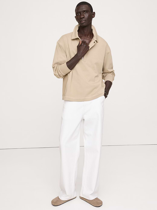 Banana Republic Cotton Quarter-Zip Sweatshirt — photo 1