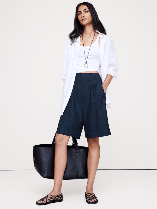 Banana Republic TENCEL™-Cotton-Linen Bermuda Short — photo 6