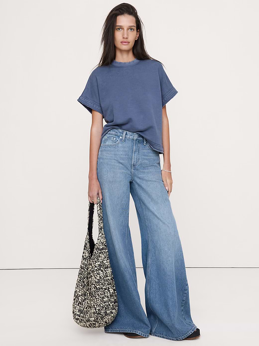Banana Republic Terry Sweatshirt Tee — photo 1