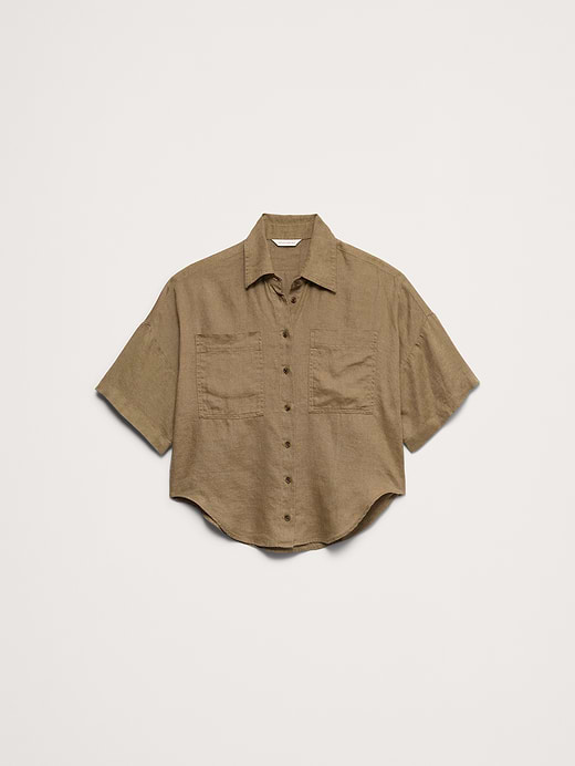 Banana Republic Linen Short-Sleeve Shirt — photo 5