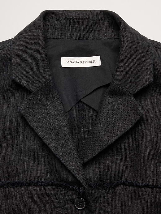 Banana Republic Fringe Linen Blazer — photo 6