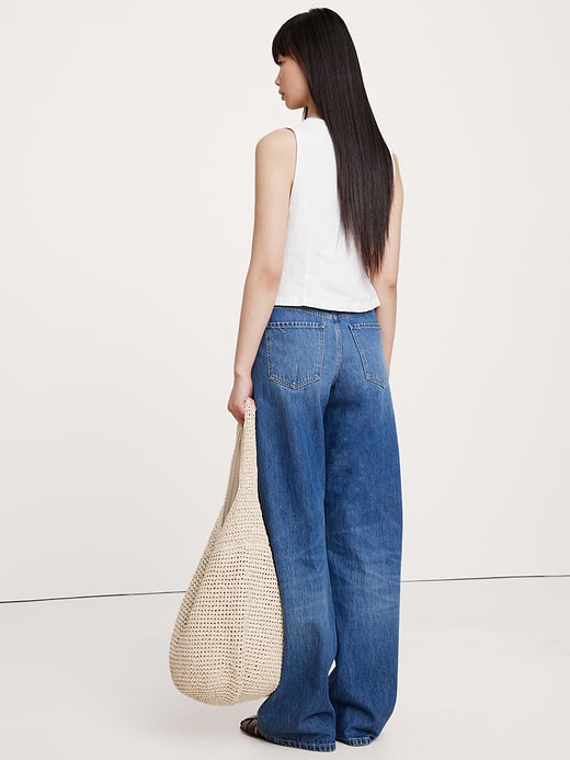 Banana Republic Lace-Trim Linen Vest — photo 3