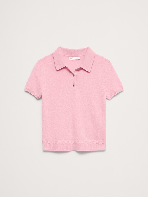 Banana Republic Lightweight Cashmere Short-Sleeve Sweater Polo — photo 3