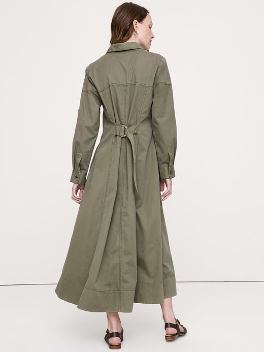 Banana Republic Cotton Twill Paneled Shirt Dress — photo 3