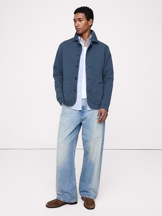 Banana Republic Italian Linen-Cotton Shirt Jacket — photo 3