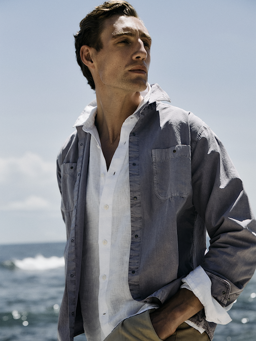 Banana Republic Archive Reissue Relaxed-Fit Cotton Poplin Shirt — photo 6