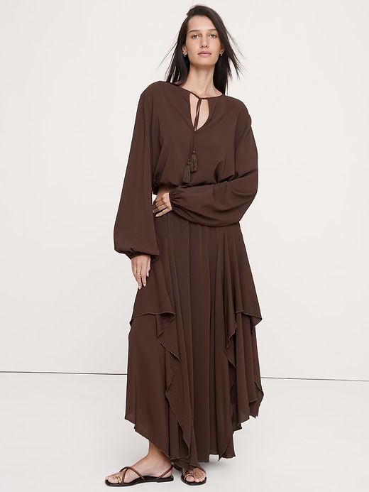 Banana Republic Georgette Tie-Neck Blouse — photo 4