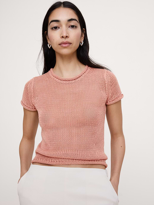 Banana Republic Heirloom Linen Sweater Tee — photo 1
