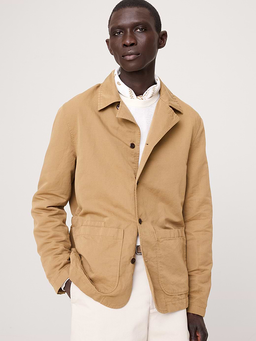 Banana Republic Italian Linen-Cotton Shirt Jacket — photo 1