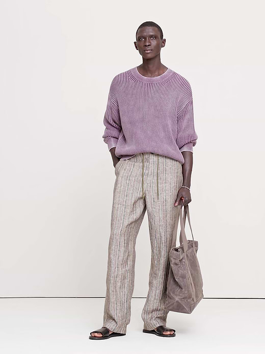Banana Republic Relaxed Striped Linen Beach Pant — photo 6