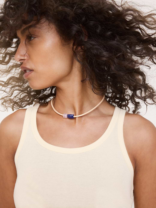 Banana Republic Lapis Cord Necklace — photo 3
