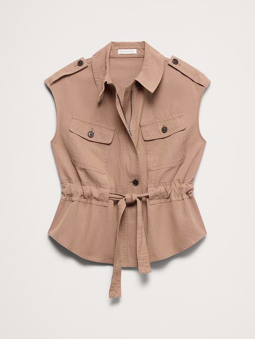Banana Republic TENCEL™-Cotton-Linen Utility Vest — photo 5