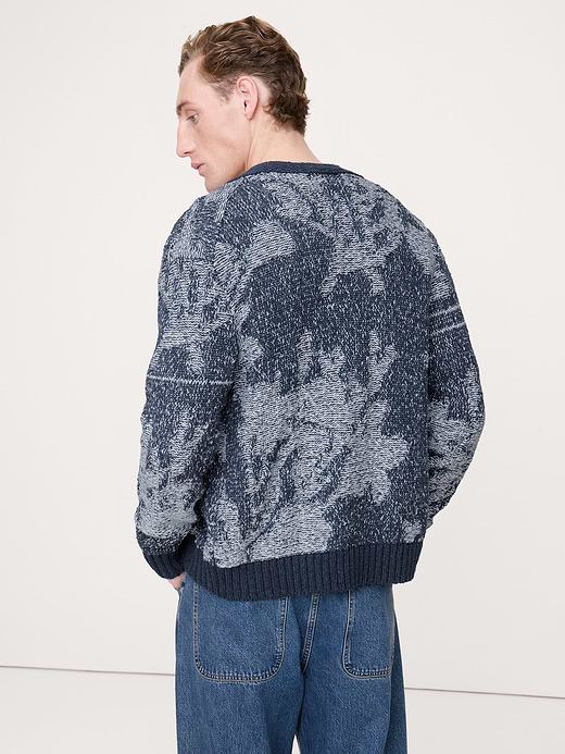 Banana Republic Floral Cotton-Linen Blend Cardigan — photo 3