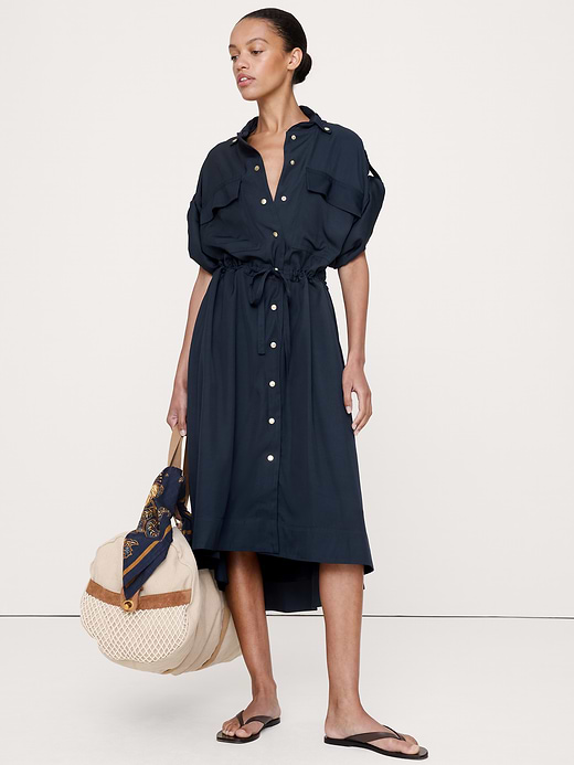 Banana Republic Viscose Midi Shirt Dress — photo 1