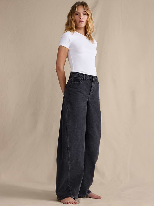 Banana Republic High-Rise Loose Barrel Jean — photo 5