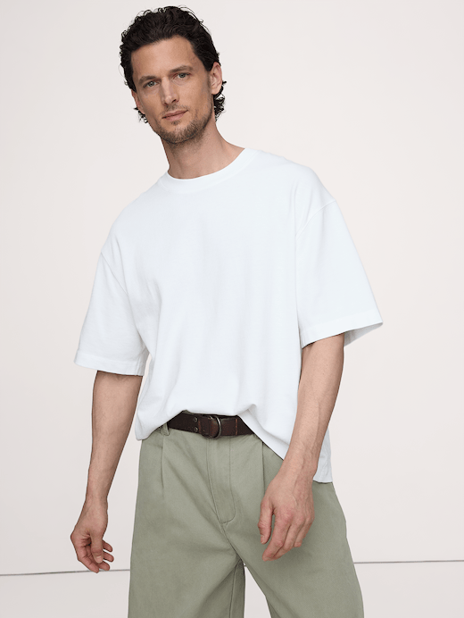 Banana Republic Heavyweight Cotton Boxy Tee — photo 1