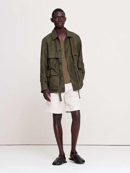 Banana Republic Linen Canvas Utility Jacket — photo 9
