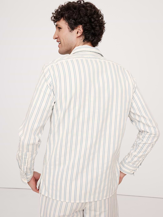 Banana Republic Textured Stripe Resort Shirt — photo 3