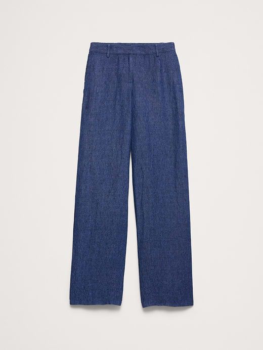 Banana Republic The Everyday Wide-Leg Pant in Linen — photo 5