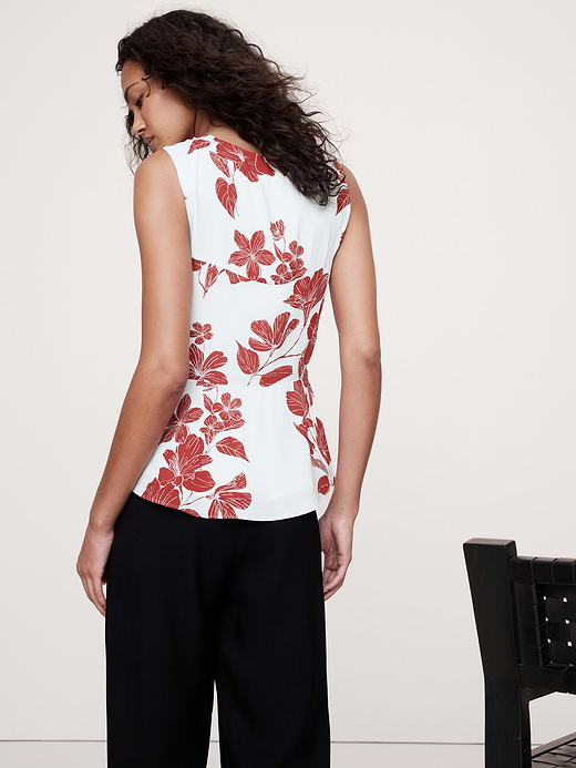 Banana Republic Georgette Tie-Front Top — photo 3