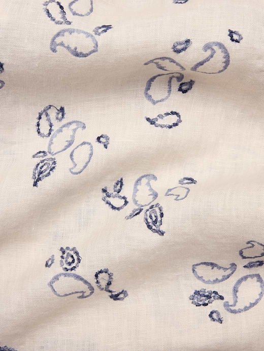 Banana Republic Standard-Fit Embroidered Linen Resort Shirt — photo 6