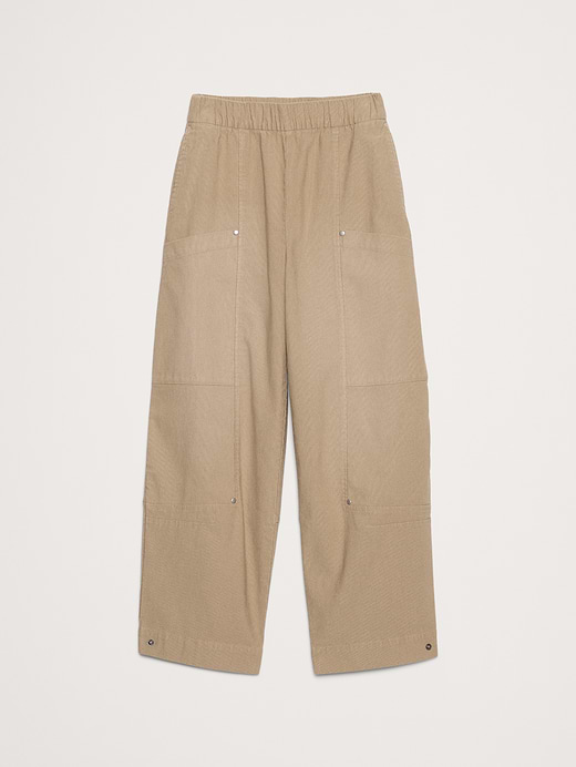 Banana Republic Wide-Leg Textured Twill Pull-On Pant — photo 5