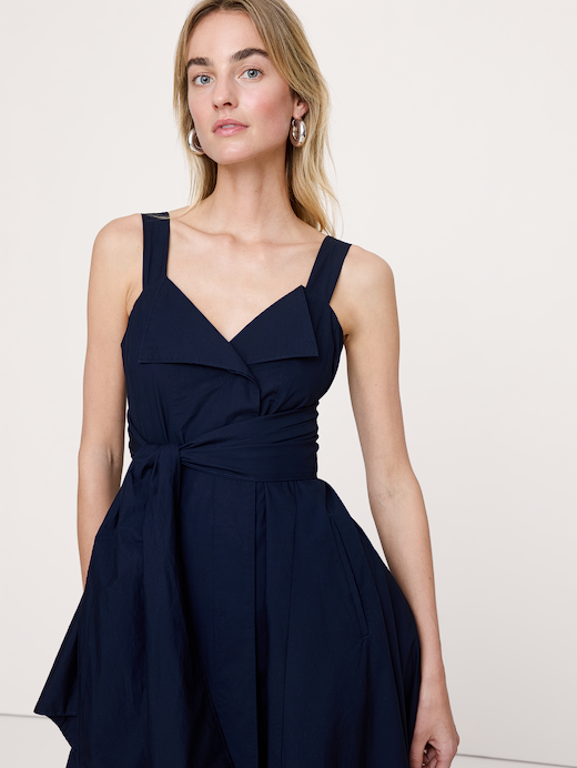 Banana Republic Cotton Poplin Wrap Shirt Dress — photo 4