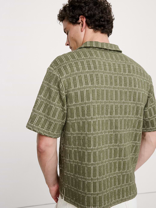Banana Republic Relaxed-Fit Jacquard Resort Shirt — photo 3