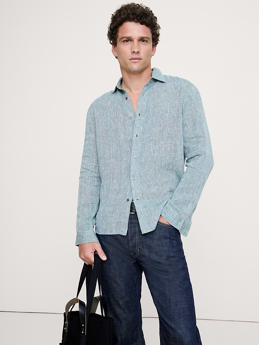 Banana Republic Standard-Fit Linen Shirt — photo 1