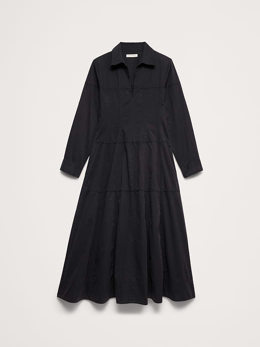 Banana Republic Cotton Twill Paneled Shirt Dress — photo 5