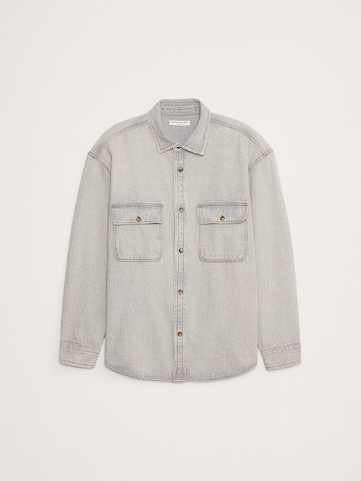 Banana Republic Relaxed-Fit Denim Overshirt — photo 5