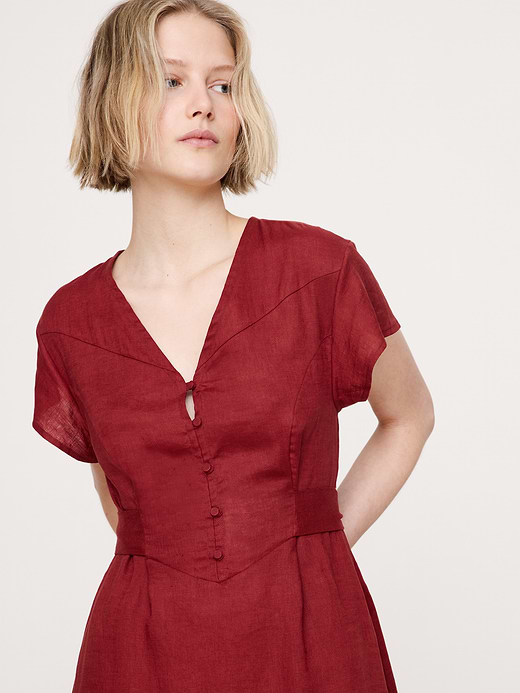 Banana Republic Linen Side-Tie Maxi Dress — photo 4
