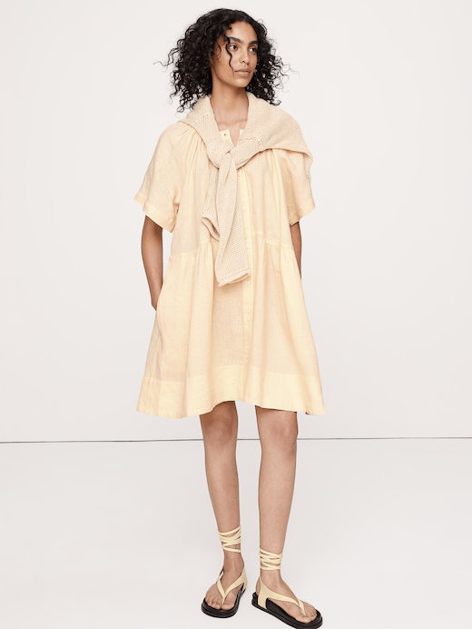 Banana Republic Button-Up Mini Dress — photo 4