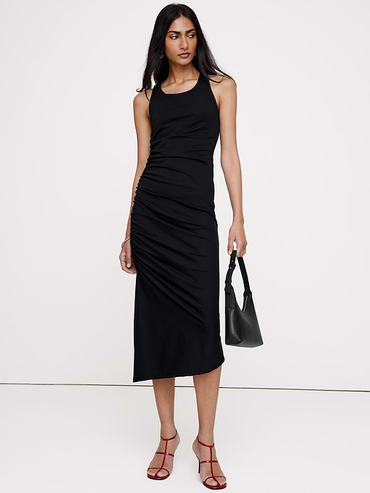 Banana Republic Ruched Jersey Midi Dress — photo 1