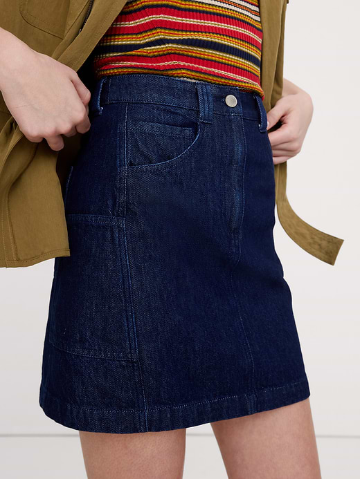 Banana Republic Paneled Denim Mini Skirt — photo 4