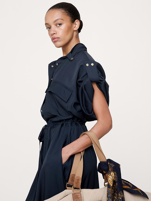 Banana Republic Viscose Midi Shirt Dress — photo 4