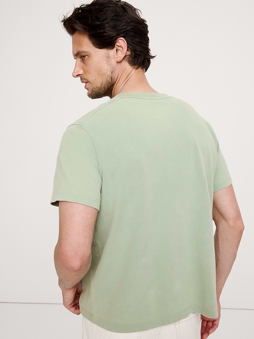 Banana Republic Heavyweight Cotton Crew-Neck T-Shirt — photo 3
