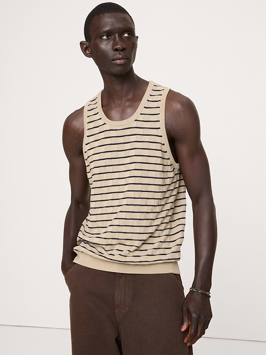 Banana Republic Cotton Stripe Tank — photo 1