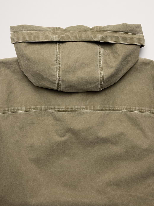 Banana Republic Cotton Twill Hooded Overshirt — photo 7