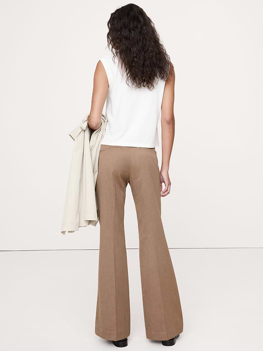 Banana Republic Mid-Rise Flare Italian Twill Pant — photo 3