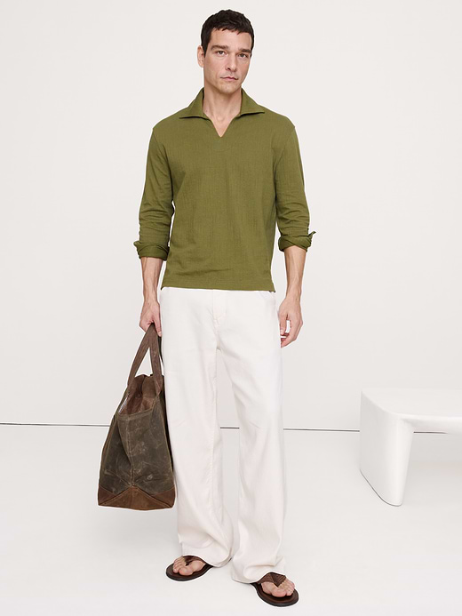 Banana Republic Jacquard Popover Polo — photo 1