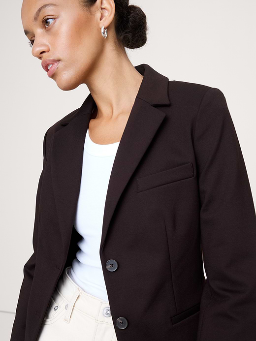Banana Republic Slim Everywhere Ponte Blazer — photo 4