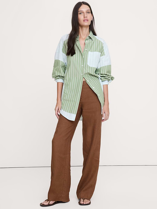 Banana Republic The Everyday Wide-Leg Pant in Linen — photo 1